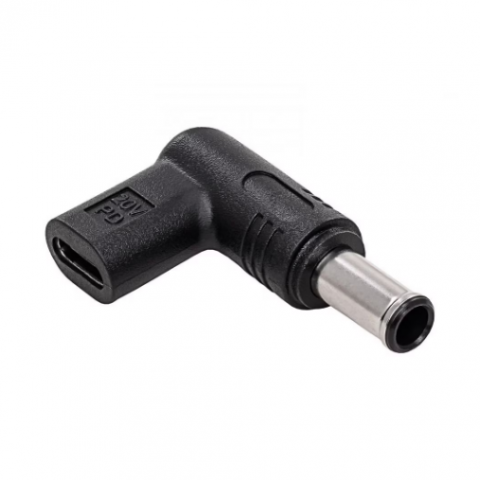 Perėjimas maitinimo šaltiniui nešiojamam kompiuteriui USB C → 6.5x4.4mm Sony kampu